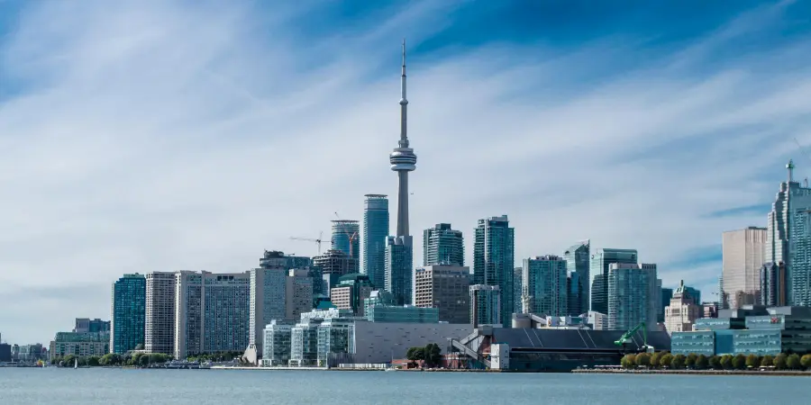 Toronto skyline from Lake Ontario